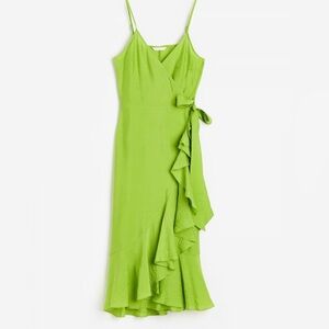 H&M Flounce Trimmed Wrap Dress